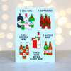 Boozy 'Twelve Days Of Christmas' Card