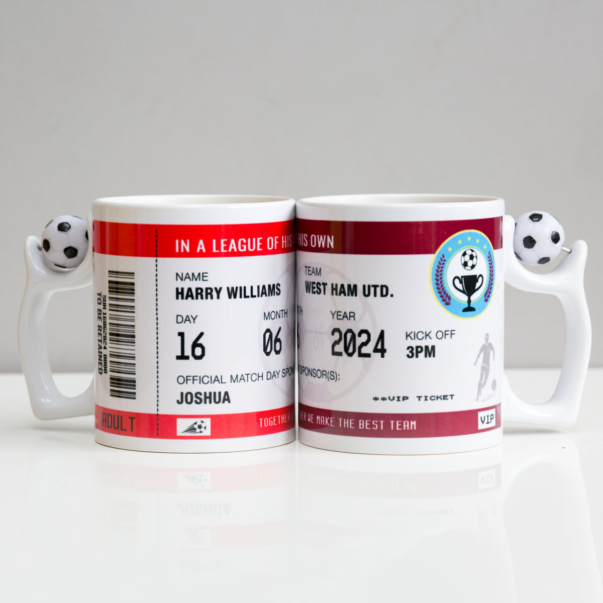 customised football mug gift for Dad