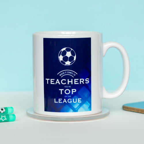 'Top Of The League' Football Mug for Teacher