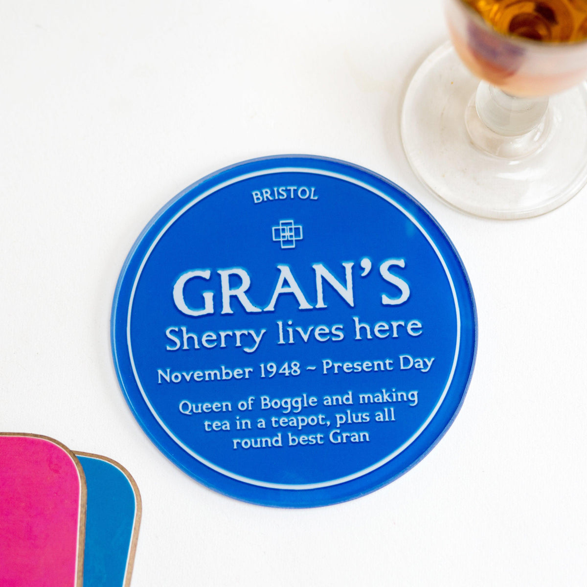 give grandma her very own blue plaque personalised with her details