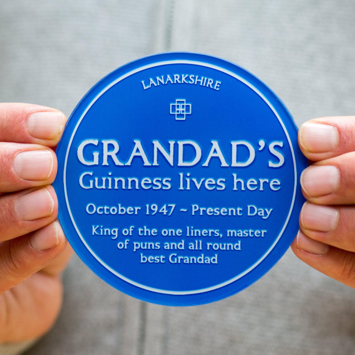 custom coaster gift for grandad