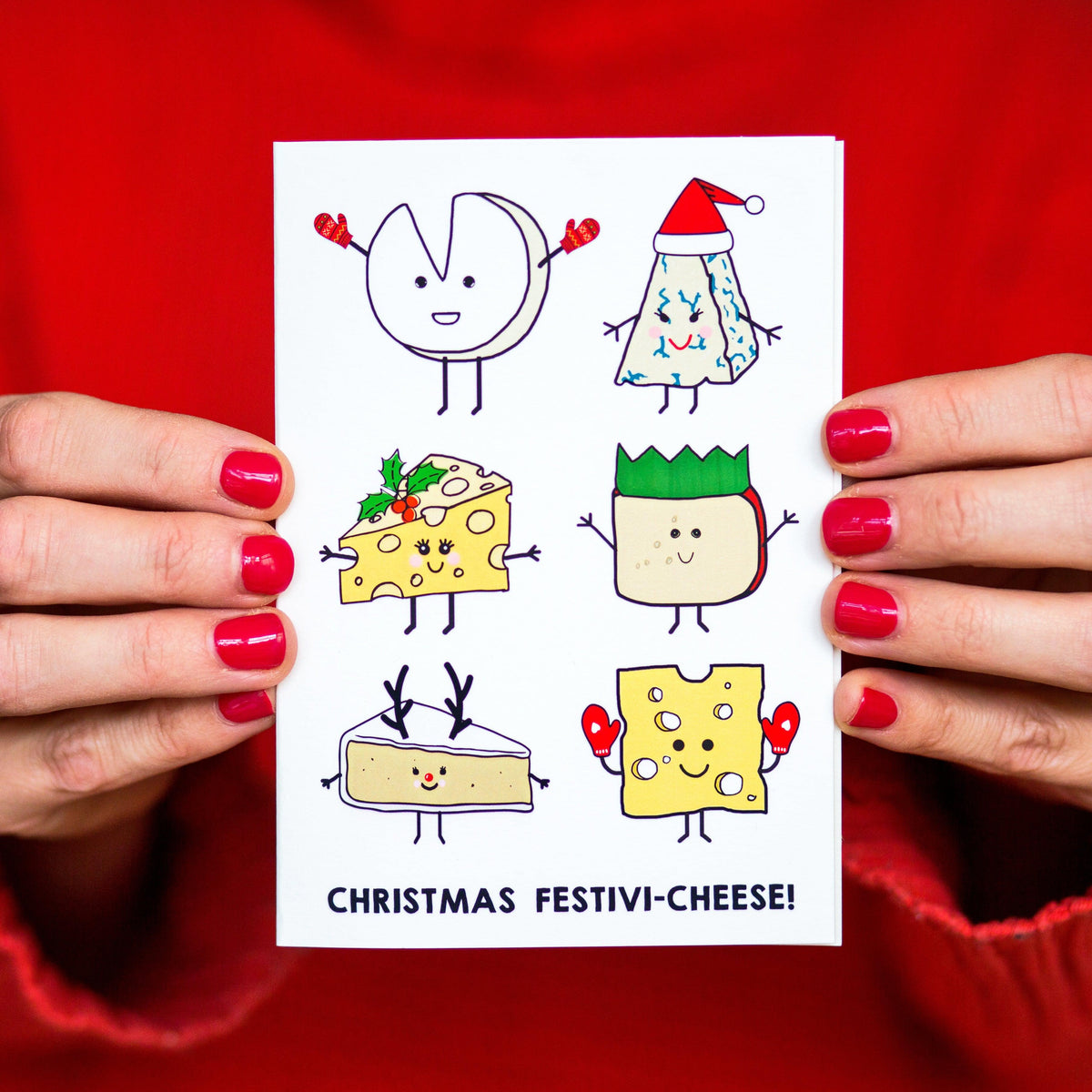 Funny Cheese Christmas Card - Of Life & Lemons®