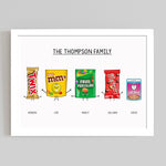 Personalised Family Sweets Print