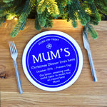 Personalised Blue Plaque Placemat