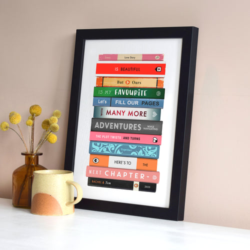 Personalised Book Print for Couples