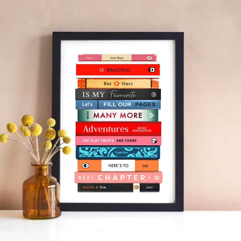 Personalised Book Print for Couples