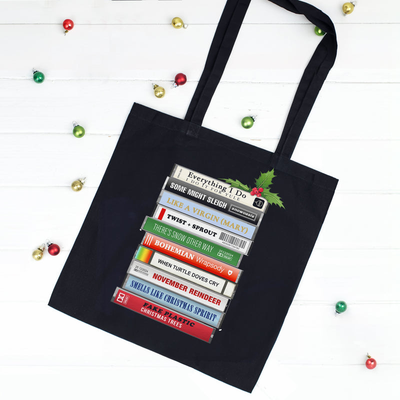 Music Puns Christmas Tote Bag