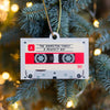 Personalised Cassette Tape Christmas Tree Decoration