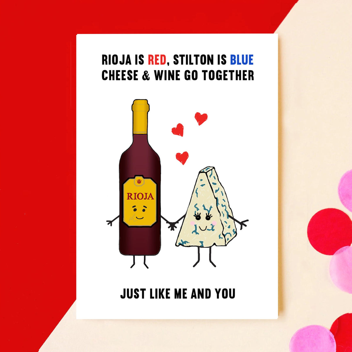 Cheese & Wine Card For Partner