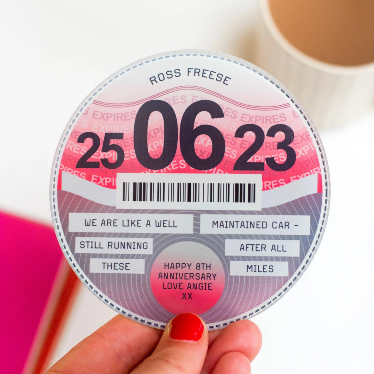 Personalised Glass Anniversary Coaster - Of Life & Lemons®