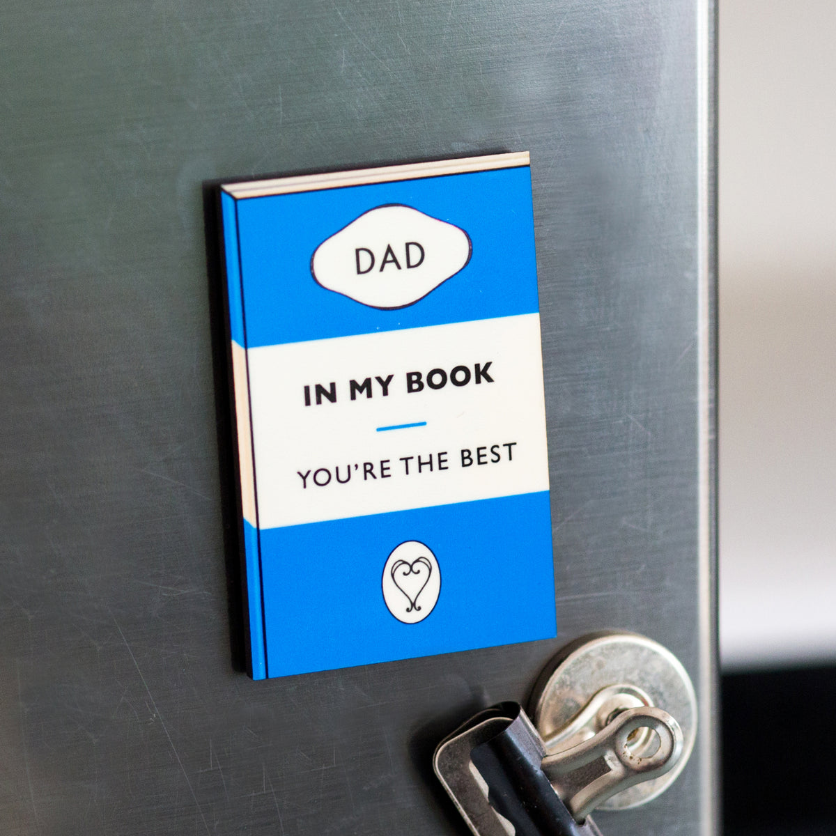 Book Themed Fridge Magnet For Dad