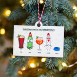 Personalised Drinks Christmas Tree Decoration