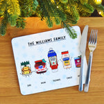 Personalised Family Christmas Placemat