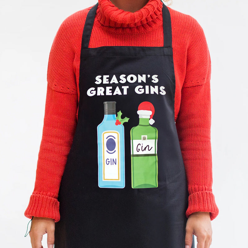 'Season's Great Gins' Christmas Apron