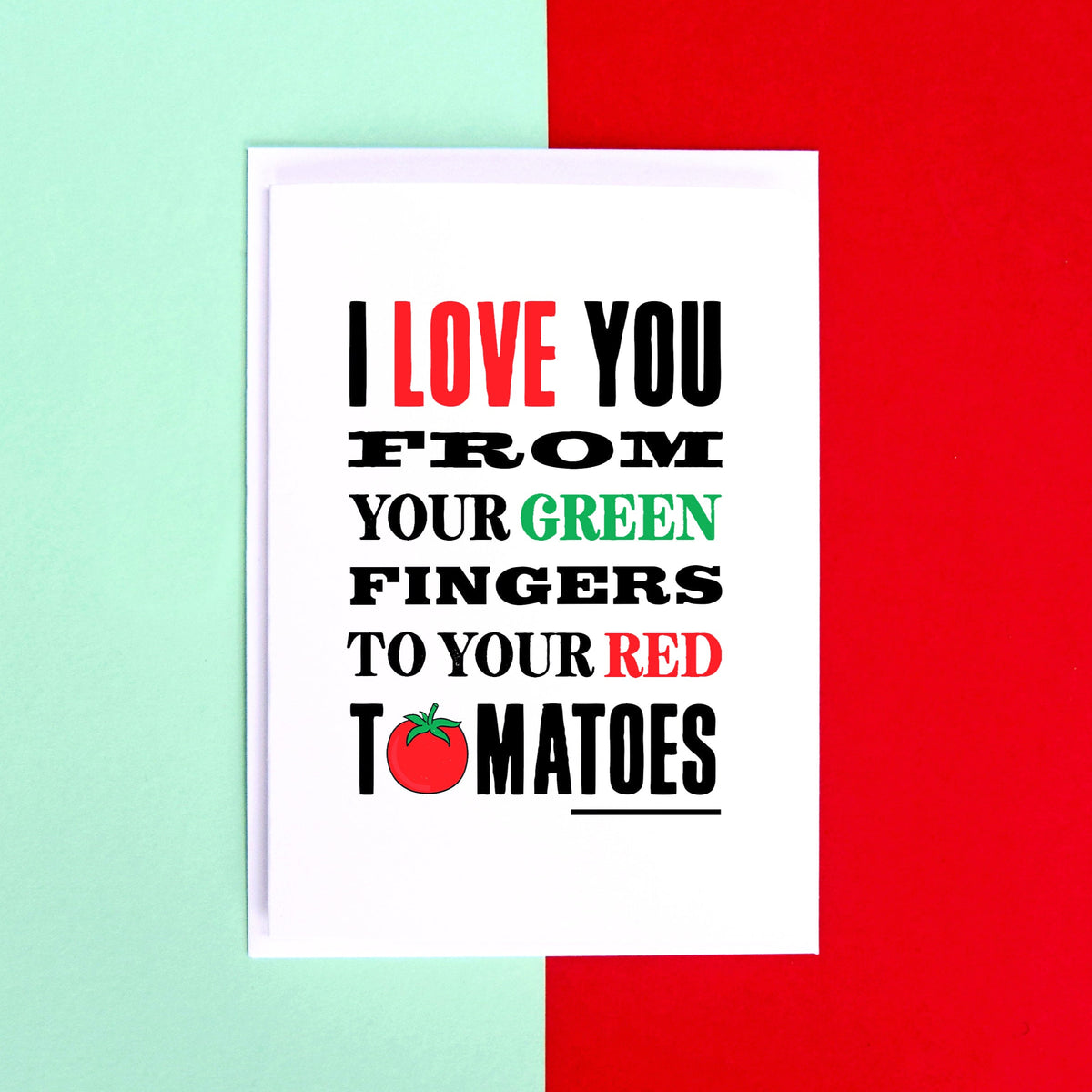 Funny Gardening Valentine's Card