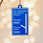 Personalised Motorway Sign Bauble