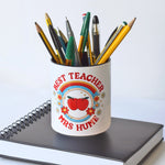 Personalised Retro Pen Pot For Teacher