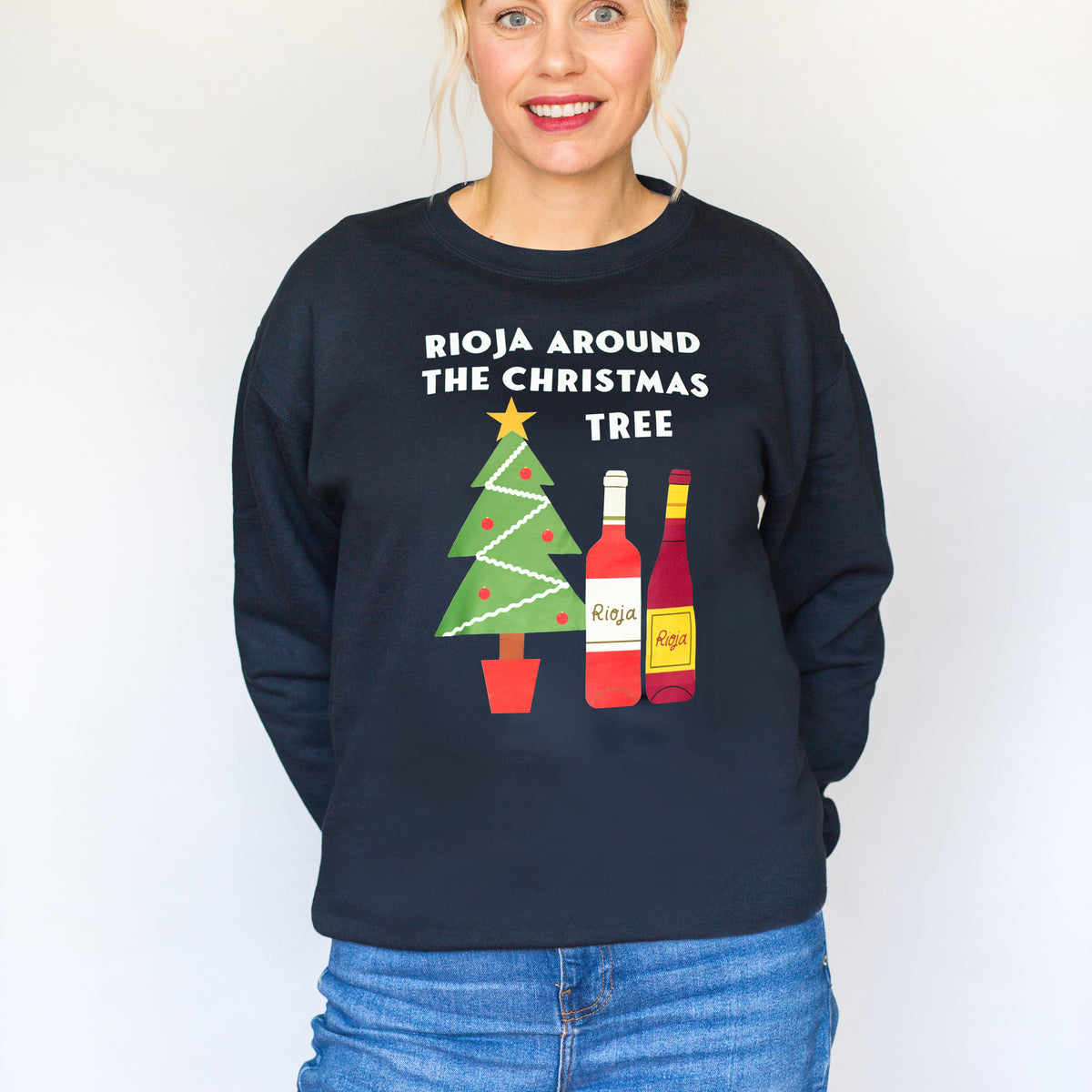 Funny Red Wine Christmas Jumper