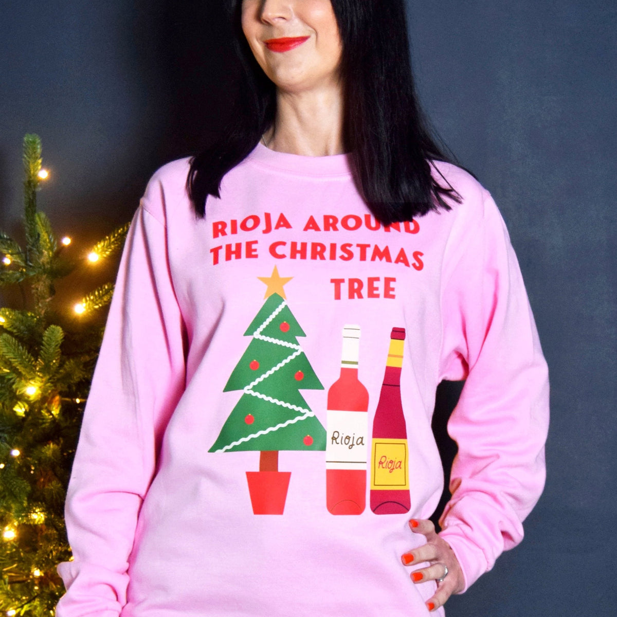 Funny Red Wine Christmas Jumper