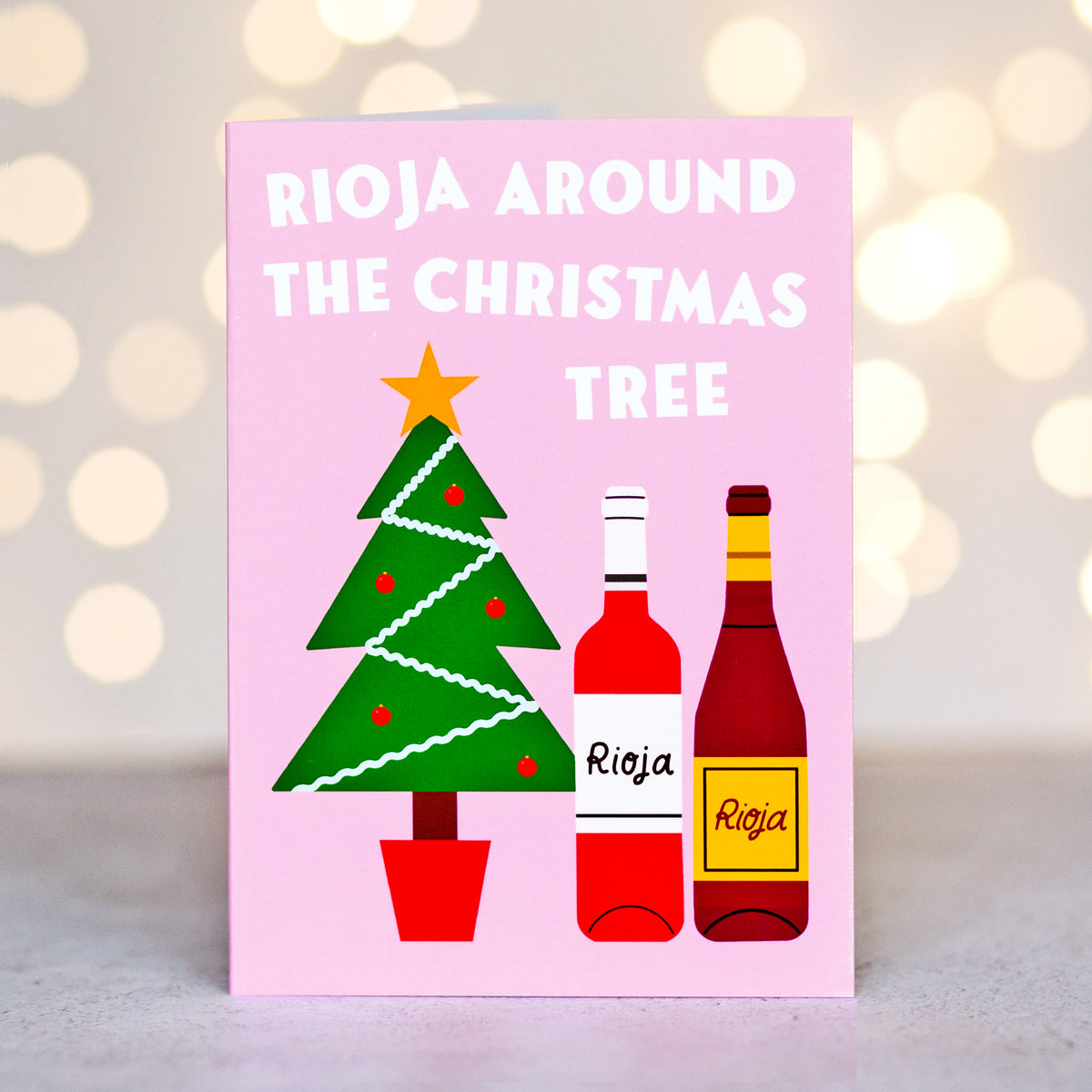 Wine Christmas Card