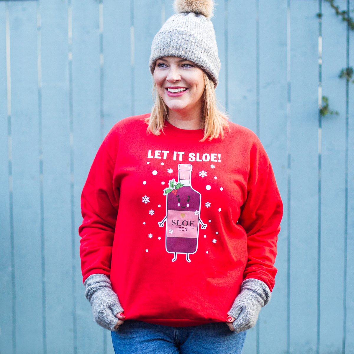 Funny Sloe Gin Christmas Jumper