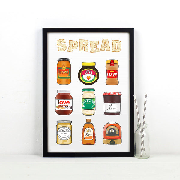 'Spread Love' Poster | Graphic Print – Of Life & Lemons®