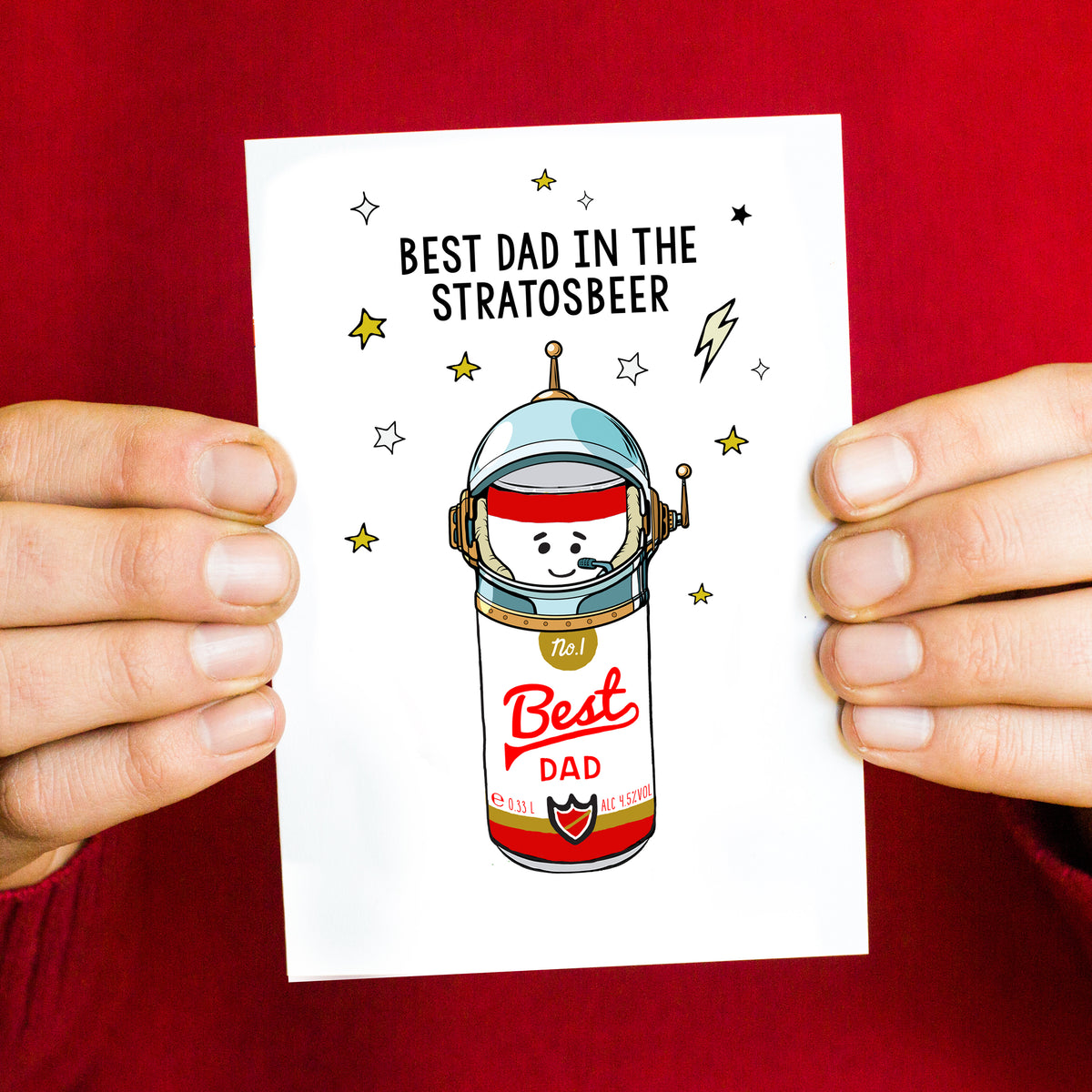 Funny Beer 'Best Dad' Card For Dad