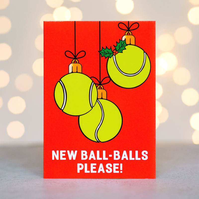 Funny Tennis Christmas Card