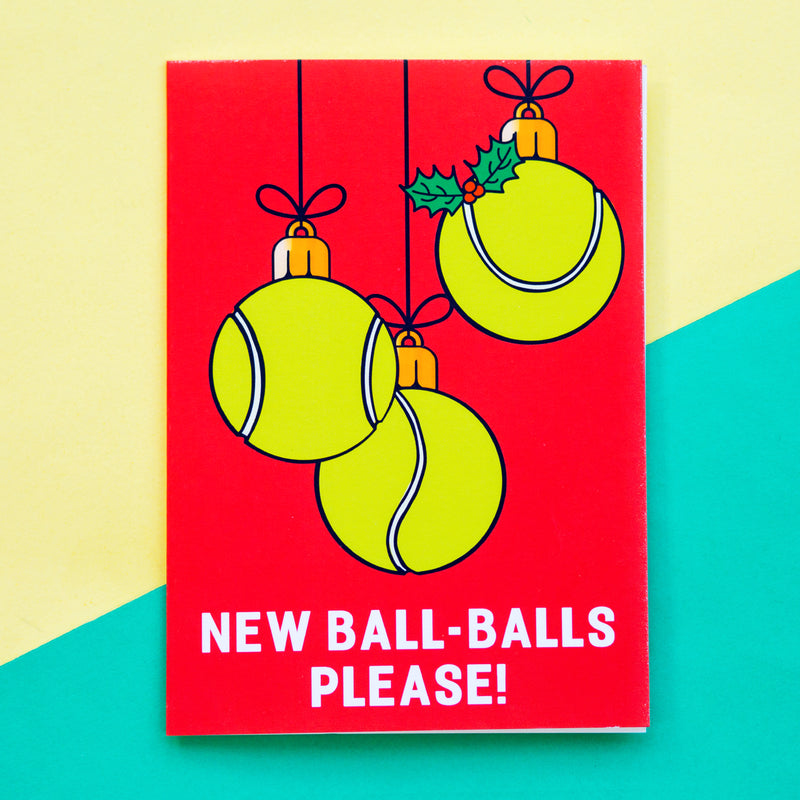 Funny Tennis Christmas Card