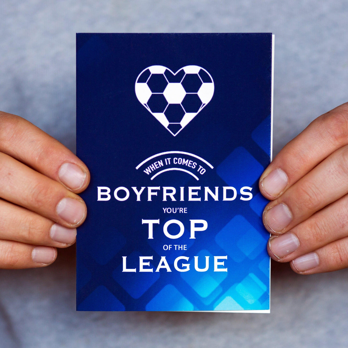 Football Valentine's Card for Boyfriend Cards for your Other Half Of Life & Lemons 