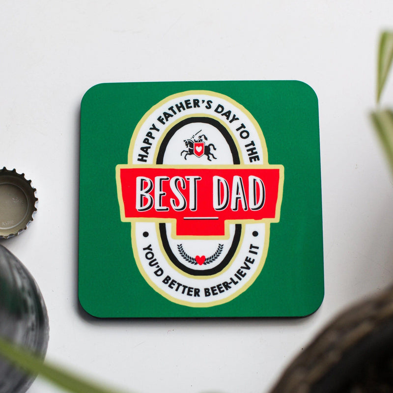 Funny Father's Day Beer Mat Coaster Coaster Of Life & Lemons® 