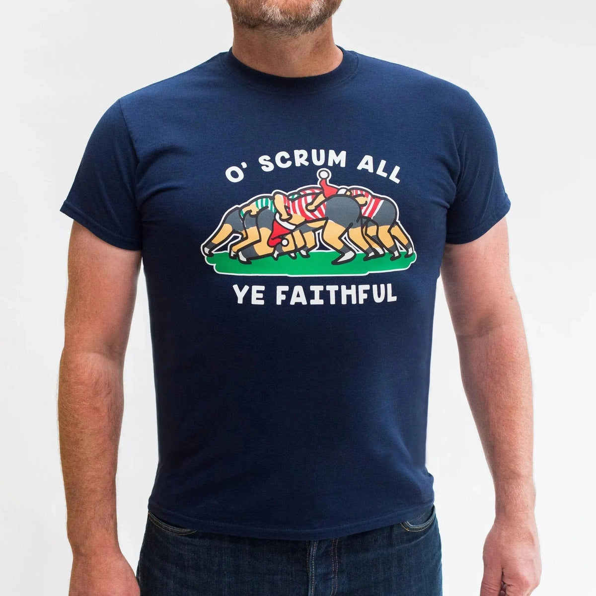 Mens Rugby Christmas T-Shirt T-Shirt Of Life & Lemons 