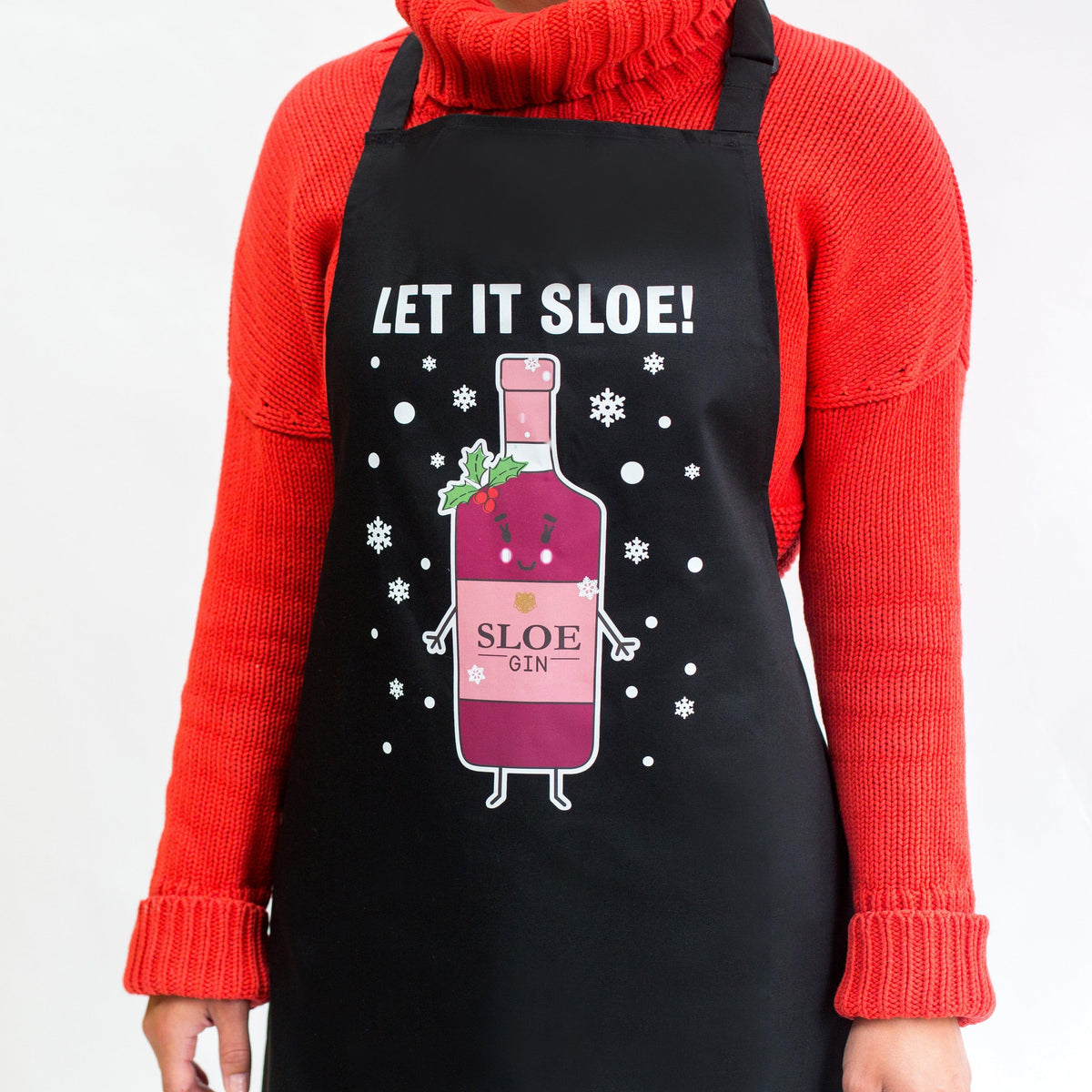 'Let It Sloe' Funny Christmas Apron Aprons Of Life & Lemons 