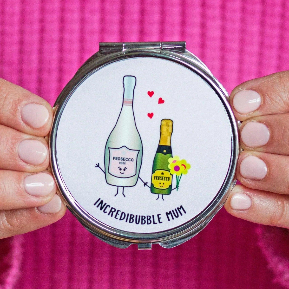 Funny Prosecco Compact Mirror For Mum Compact Mirror Of Life & Lemons® 