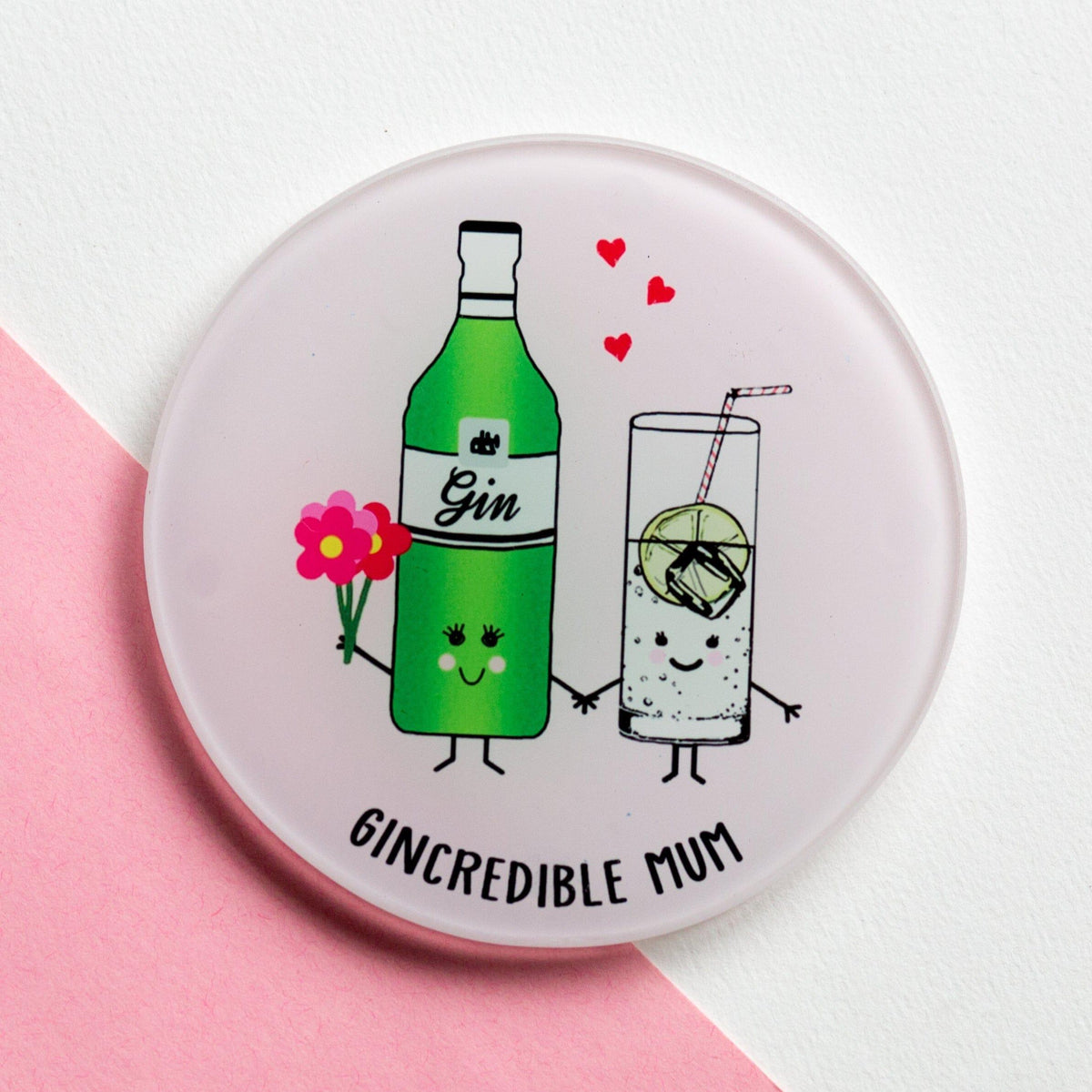 Funny Gin Coaster for Mum Coaster Of Life & Lemons® 