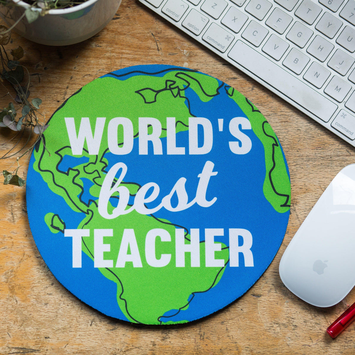 'World's Best Teacher' Mouse Mat Mouse Mat Of Life & Lemons® 