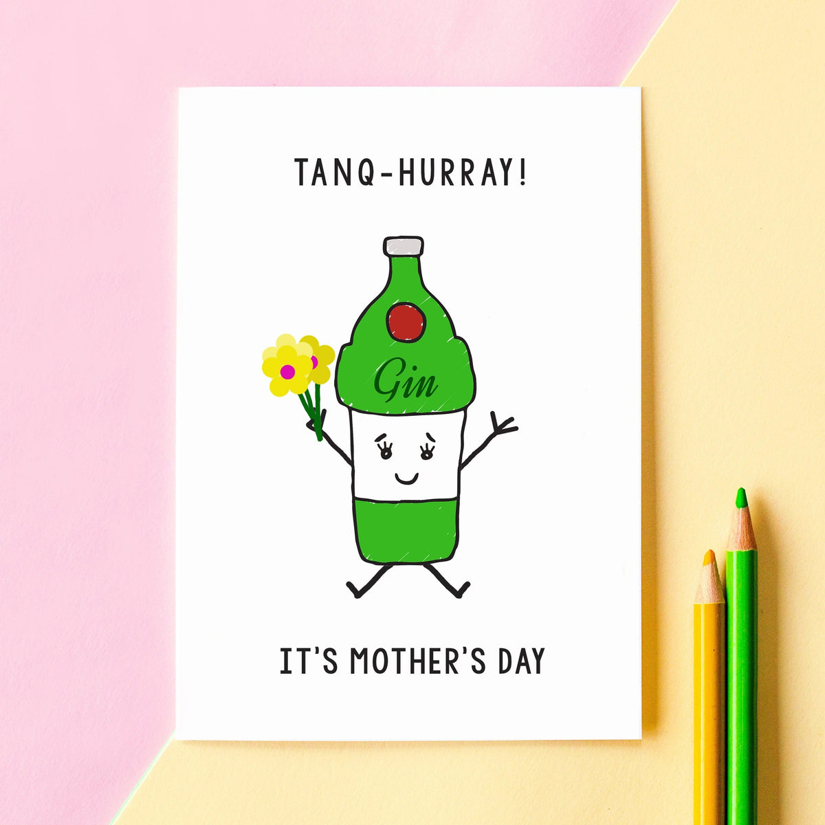 Funny Gin Mother's Day Card Cards for Mum Of Life & Lemons 