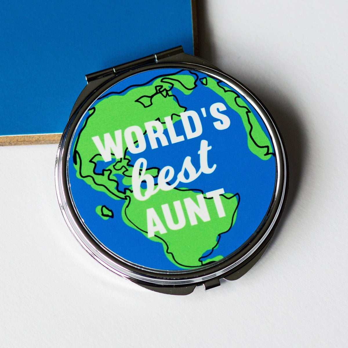 'World's Best Aunt' Compact Mirror Compact Mirror Of Life & Lemons® 