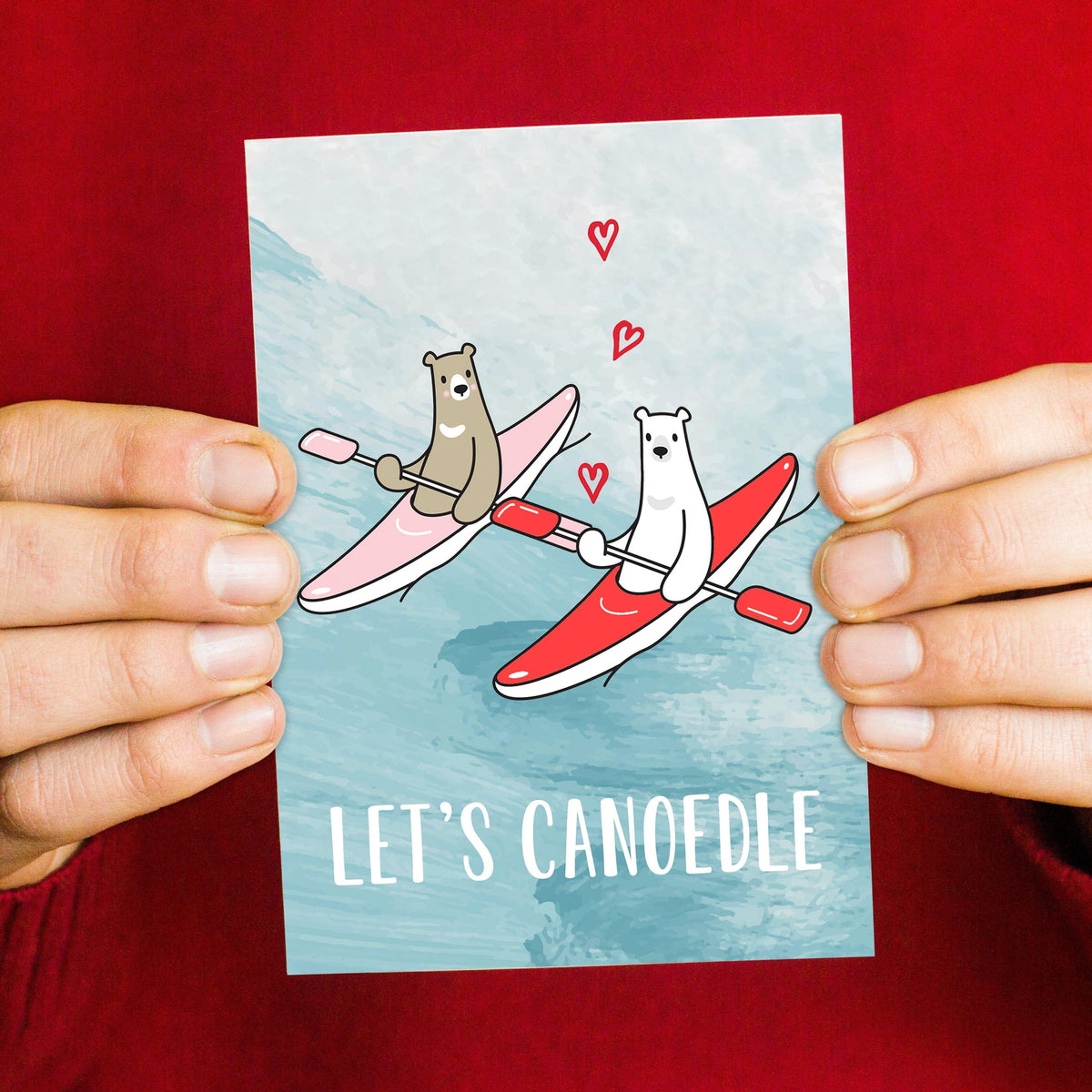 Funny Canoe Valentine's Card Cards for your Other Half Of Life & Lemons 