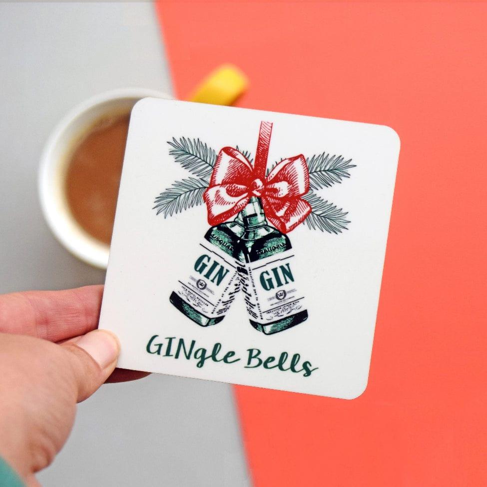 'GINgle Bells' Christmas Coaster Coaster Of Life & Lemons® 