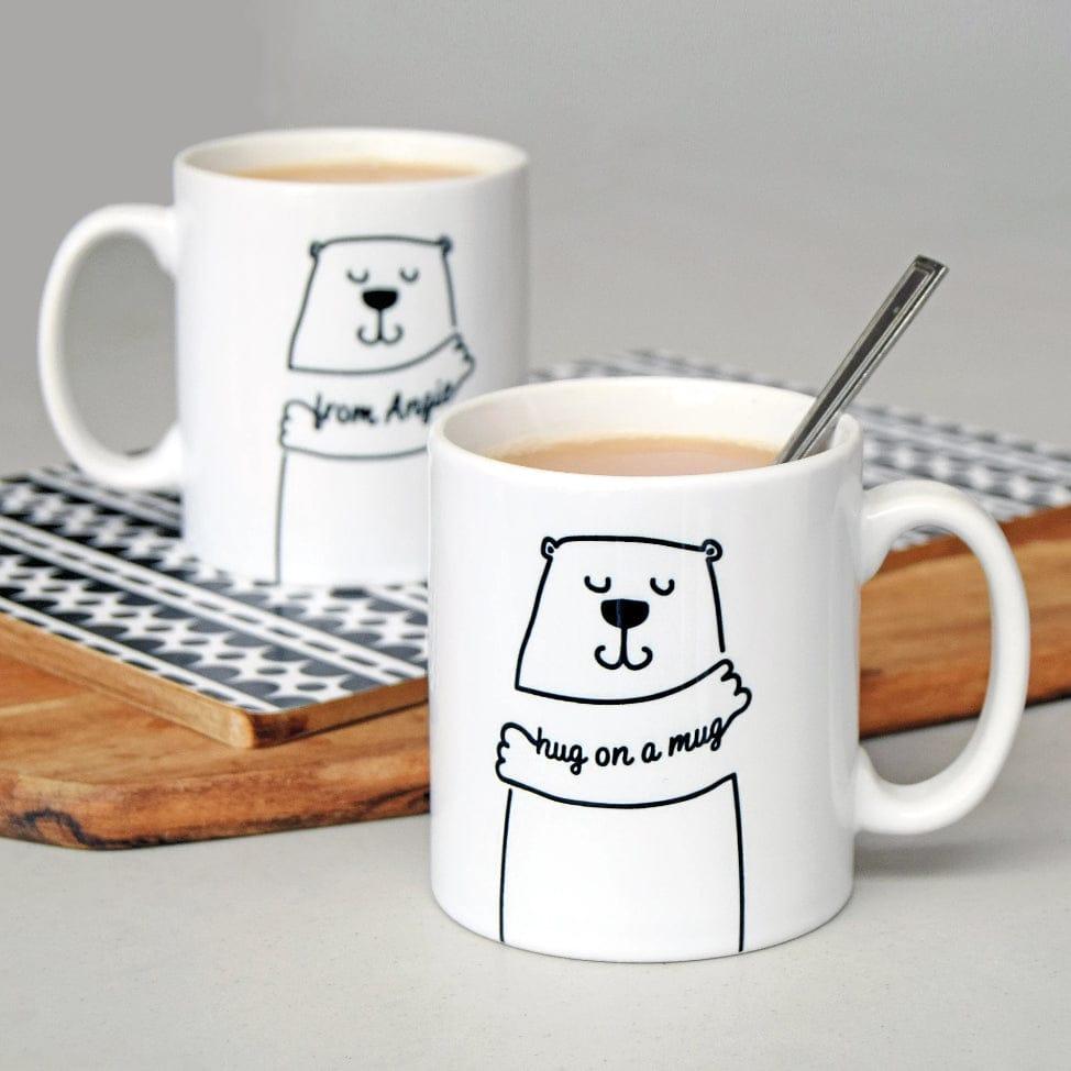 Personalised Bear 'Hug On A Mug' Gift Personalised Mug Of Life & Lemons 