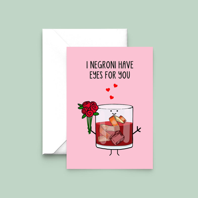 Funny Negroni Card for Partner Cards for your Other Half Of Life & Lemons 