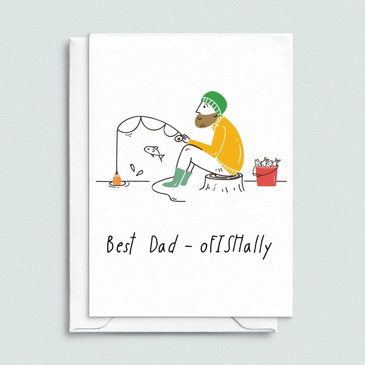 Funny Fishing Pun Card For Dad Cards for Dad Of Life & Lemons 