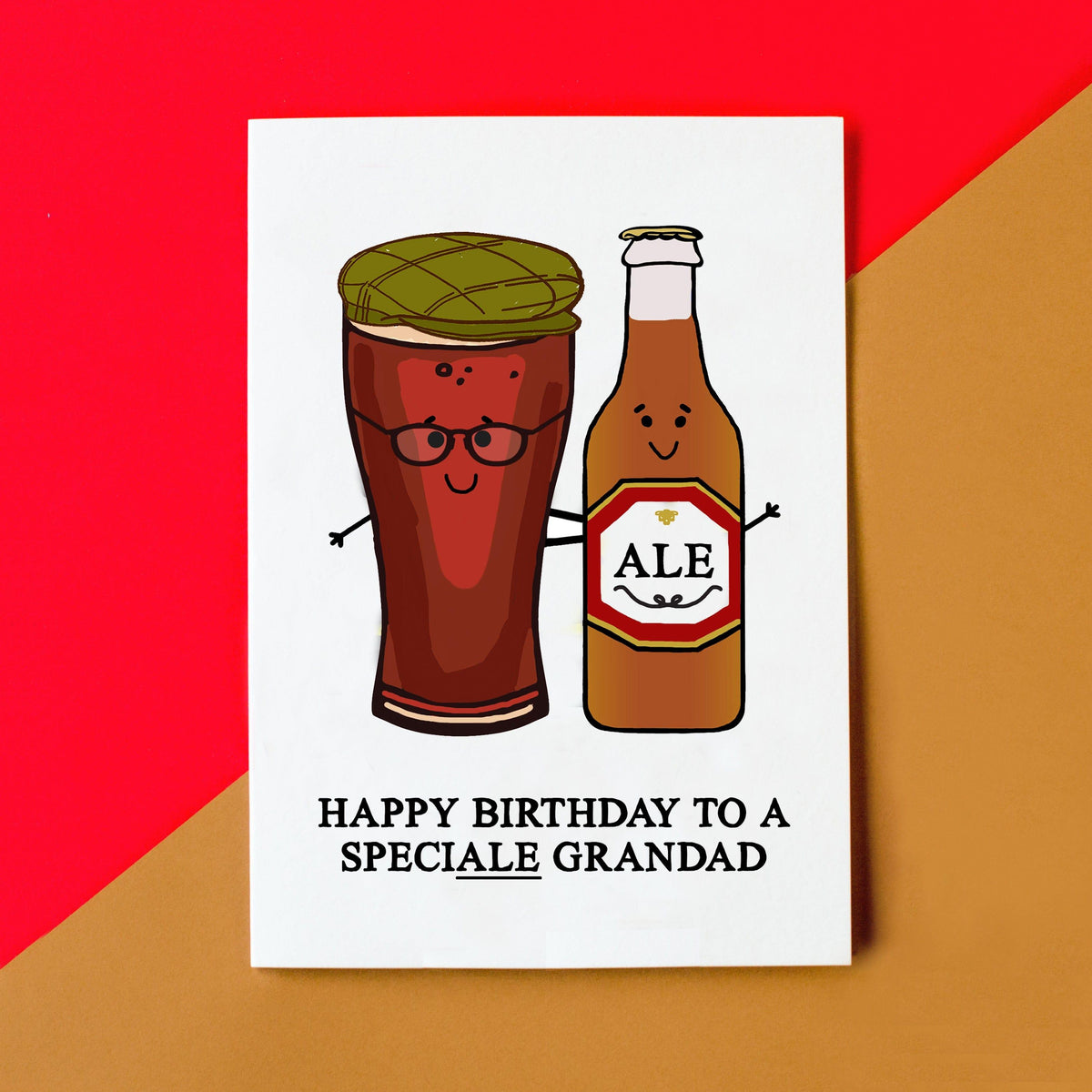 SpeciALE Grandad' Beer Birthday Card Cards for Grandparents Of Life & Lemons 