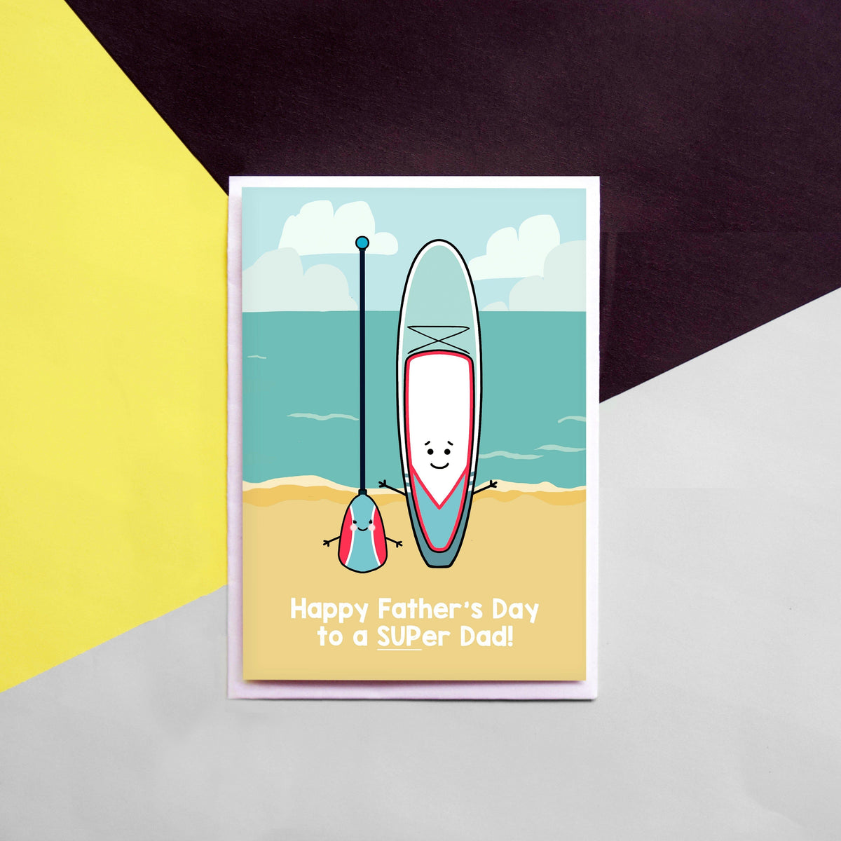 Stand Up Paddle Board Father's Day Card Cards for Dad Of Life & Lemons 