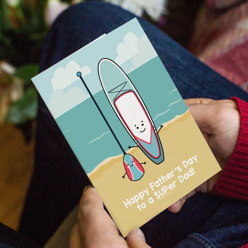 Stand Up Paddle Board Father's Day Card Cards for Dad Of Life & Lemons 